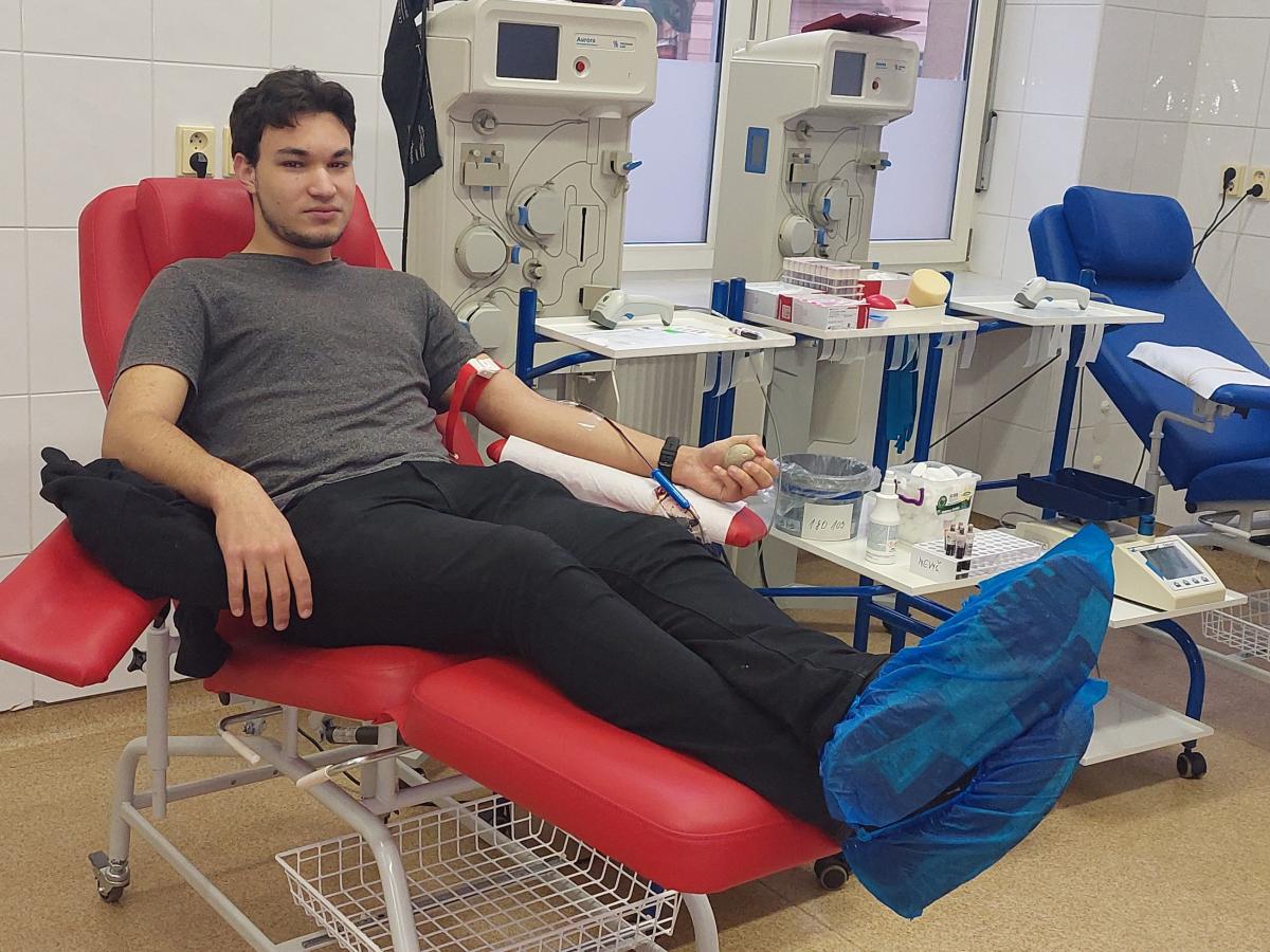 Exkurze s darováním krve